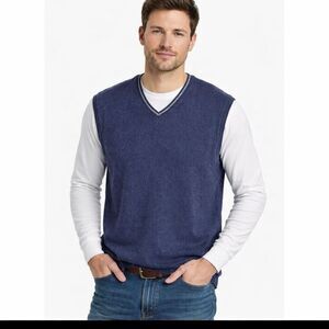 Men's Lambs Wool Vest Blue Size XL Royal Robbins Vintage